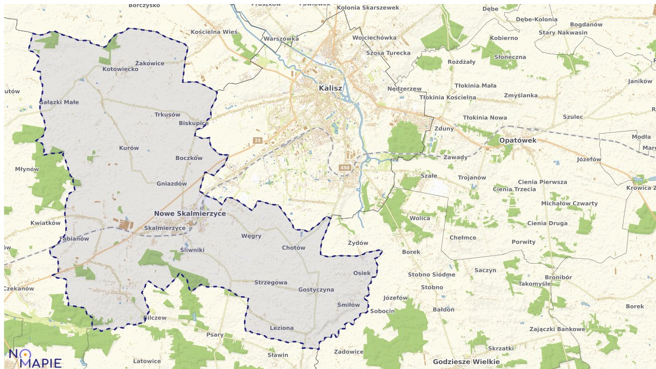 Mapa wyborów do sejmu Nowe Skalmierzyce
